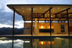 modern home on the water